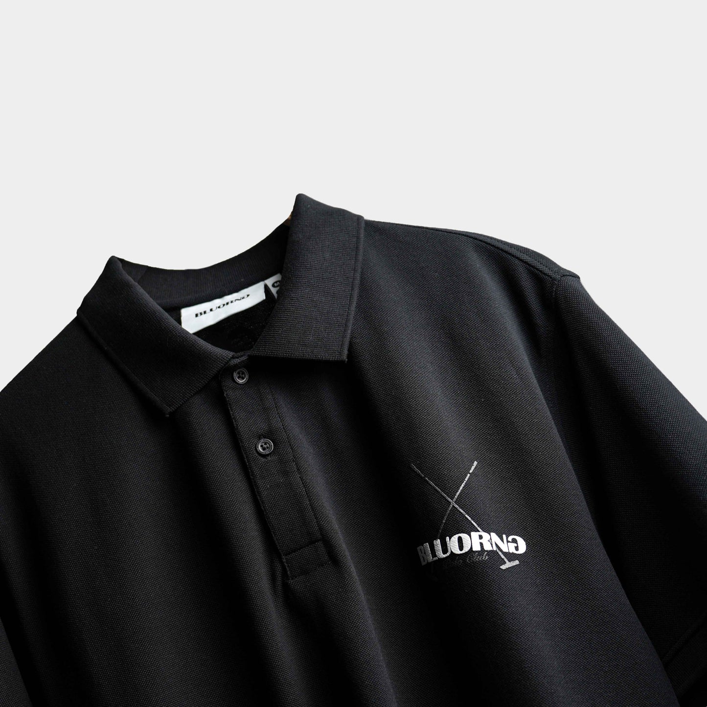 BLACK MEDAL POLO T-SHIRT