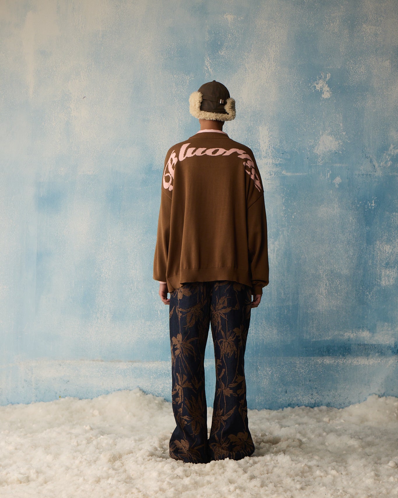 BROWN SCRIPT KNIT (PRE-ORDER)