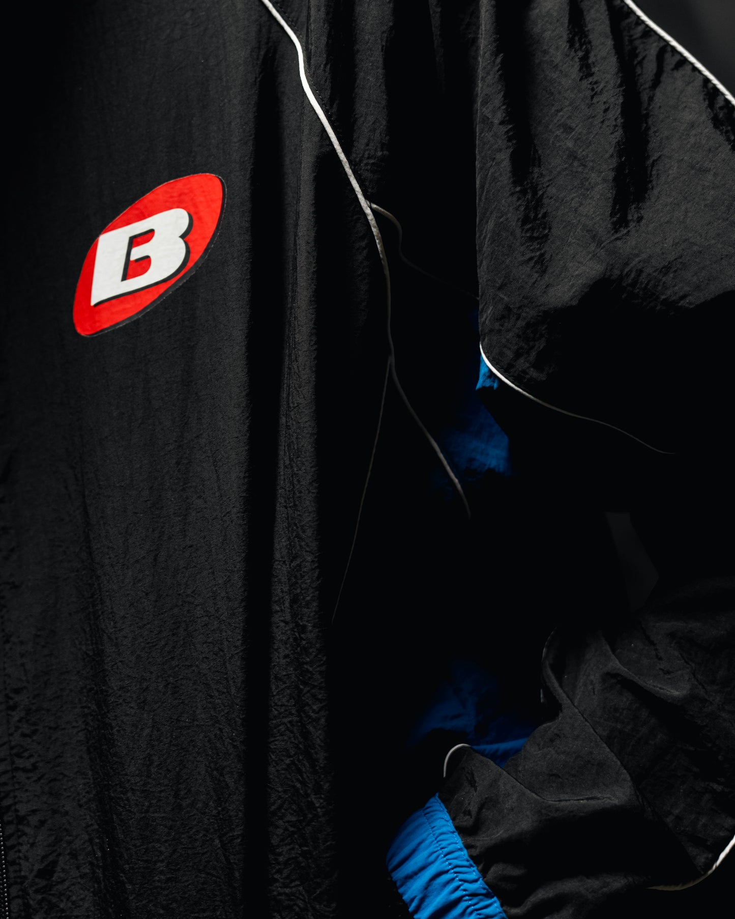 BLACK INDIGO TRACK PANTS