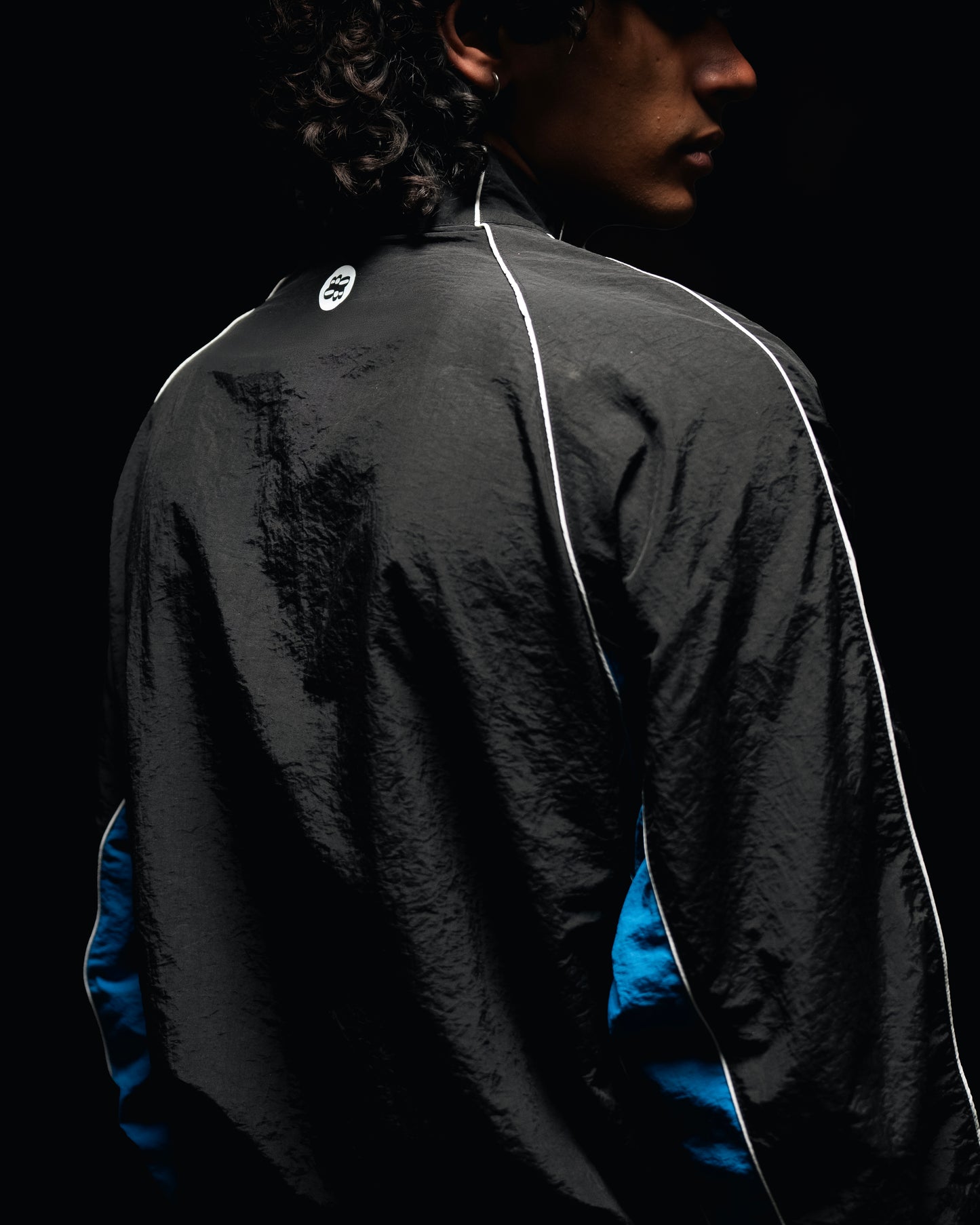 BLACK INDIGO TRACK PANTS