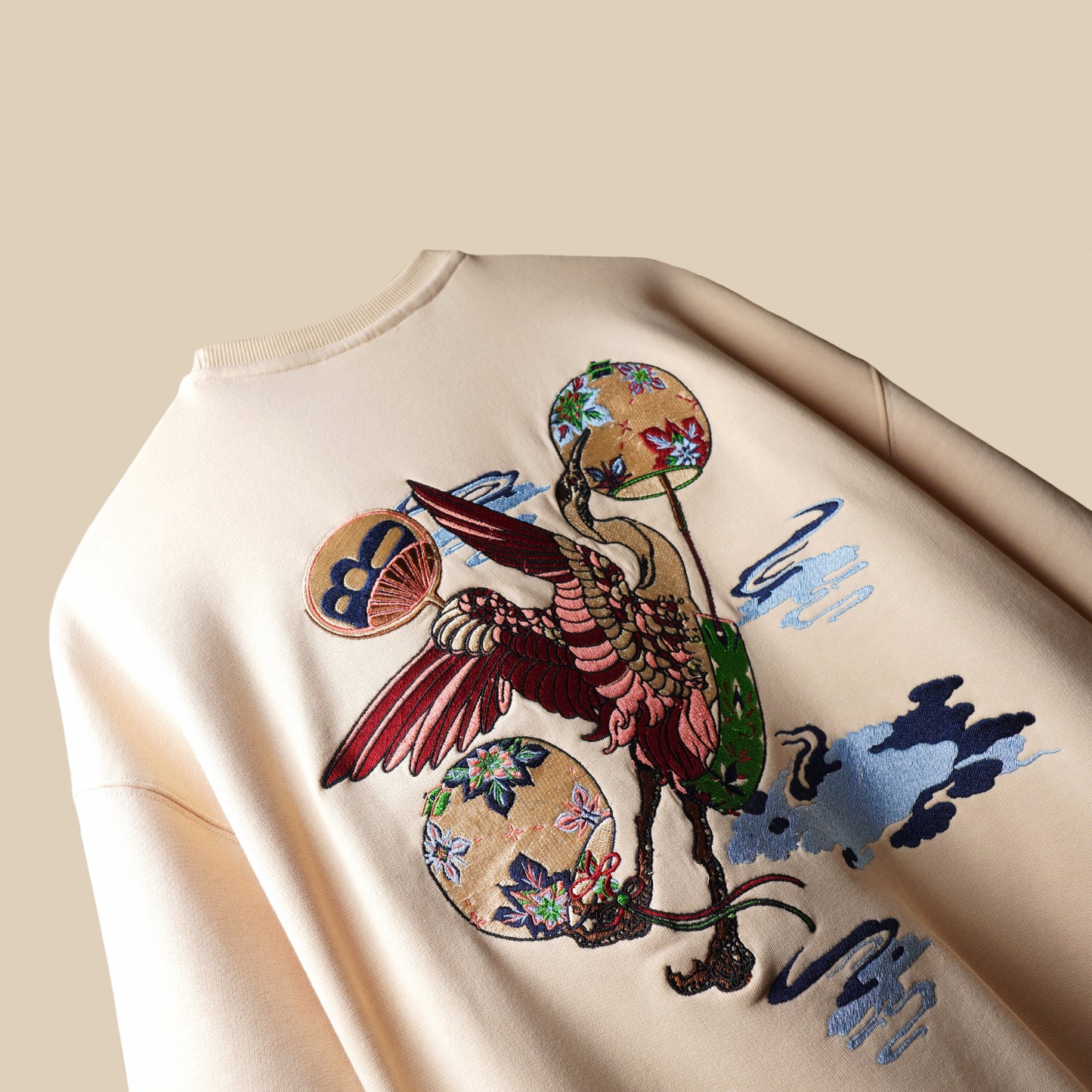 CREAM CRANE T-SHIRT
