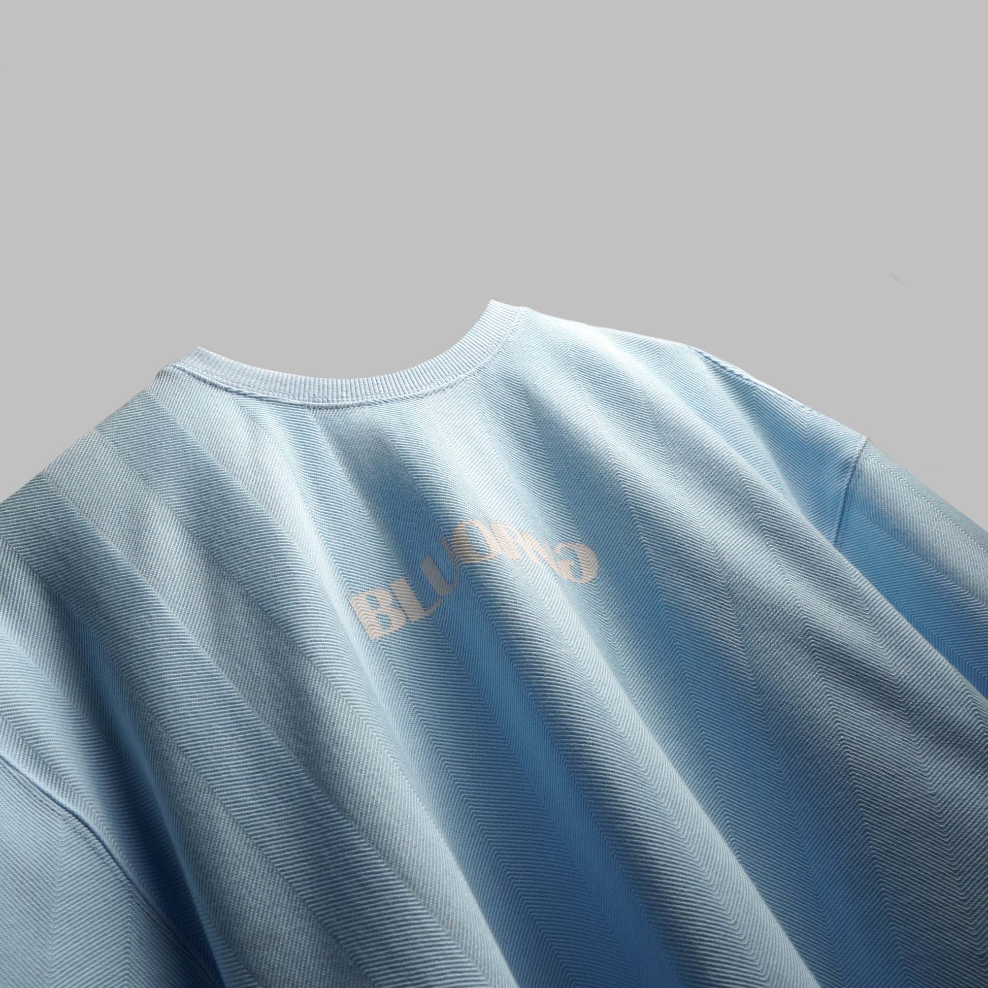 BASIC ICE WATER T-SHIRT - BLUE OVERSIZED TEE