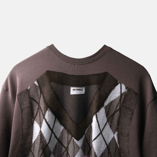 BROWN COZY T-SHIRT-Relaxed Fit T-Shirt