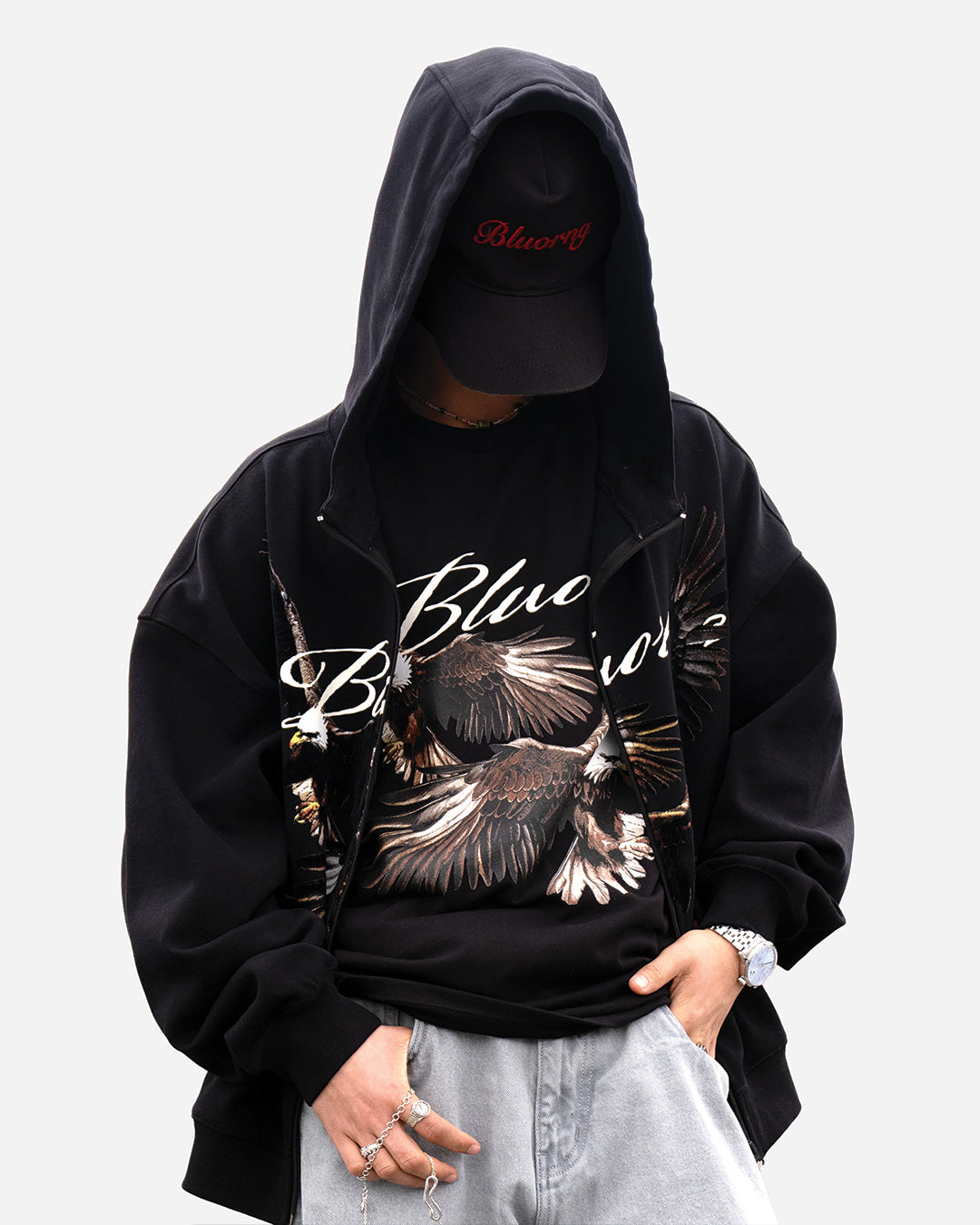 CLAW STOOP ZIPPER HOODIE