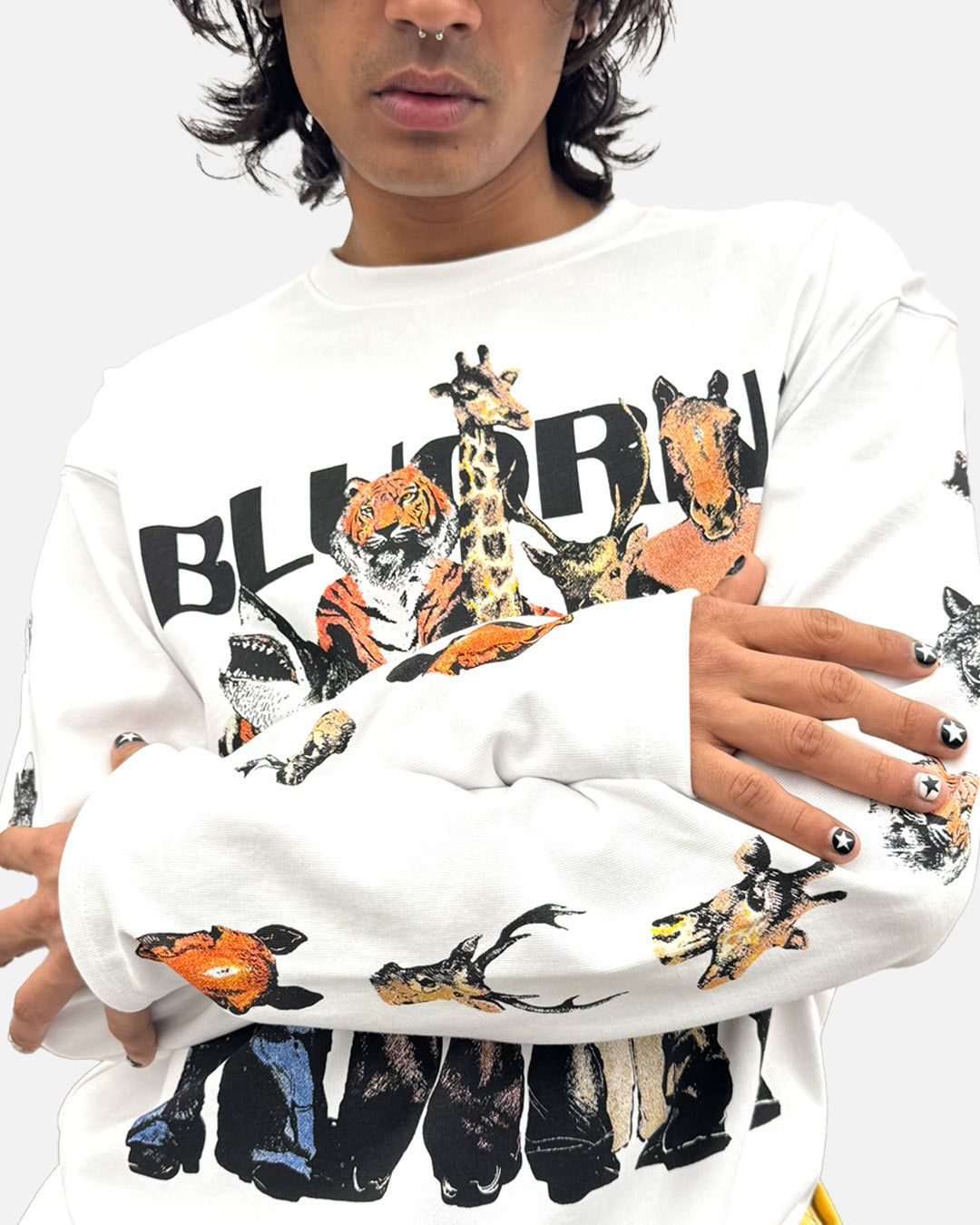 WILD BUNCH WHITE FULL SLEEVE T-SHIRT