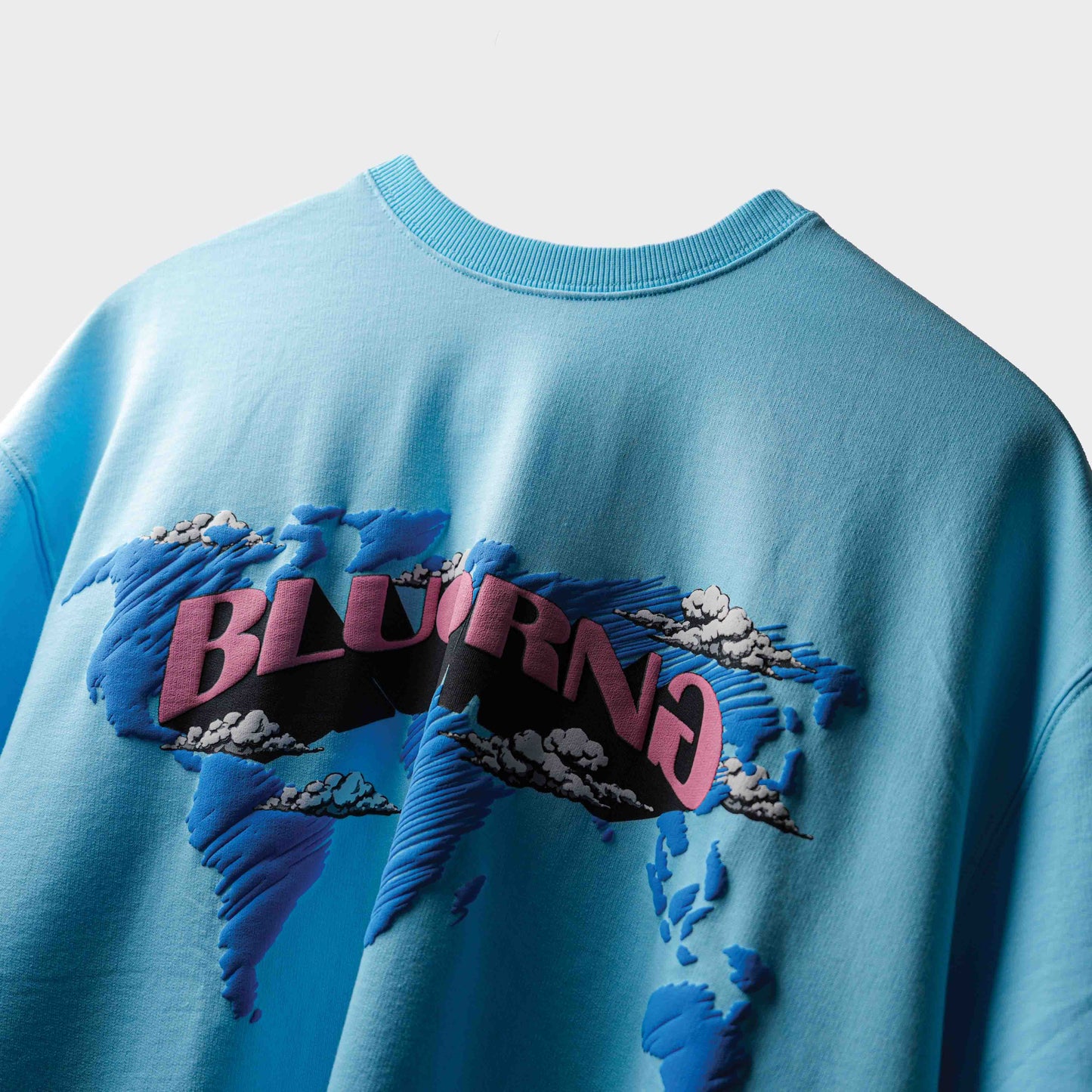 BLUE SCRIBBLE WORLDWIDE T-SHIRT