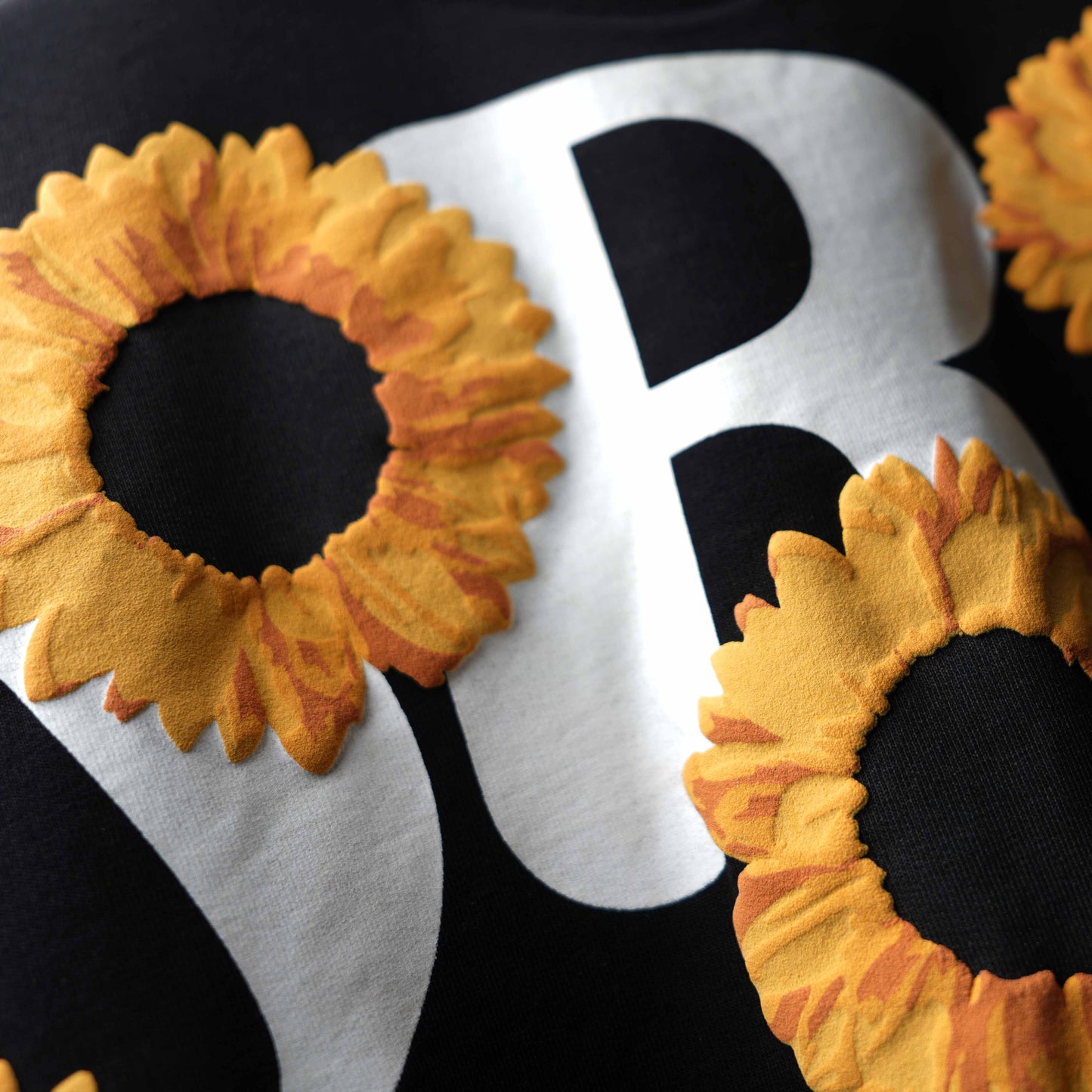 Black Sunflower Relaxed Fit T-Shirt