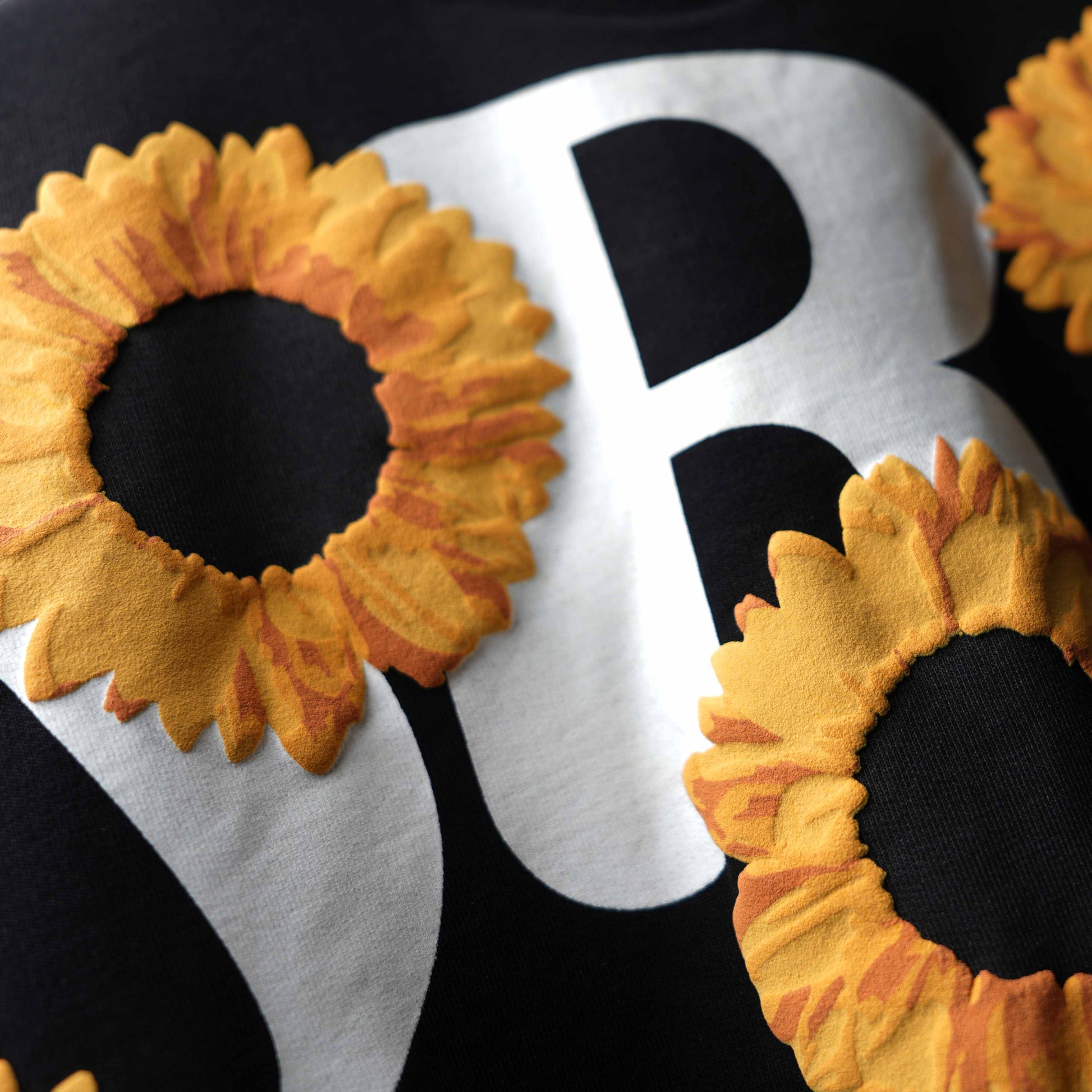 Black Sunflower Relaxed Fit T-Shirt