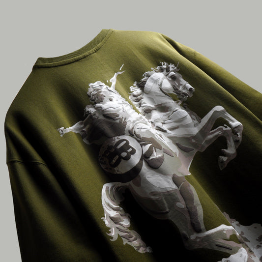 OLIVE STRIVE T-SHIRT - Streetwear Fashion