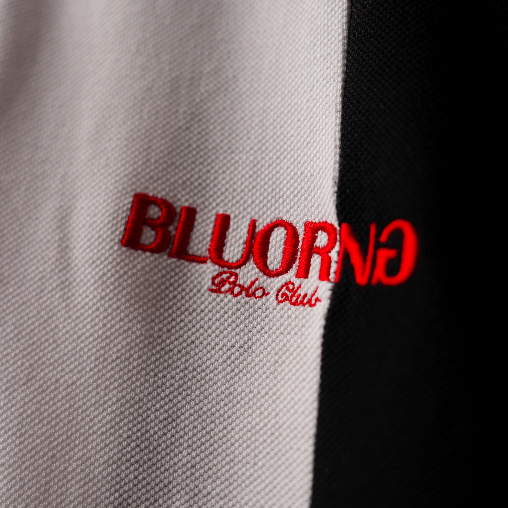 BLACK WHITE POLO T-SHIRT - HIGH GSM