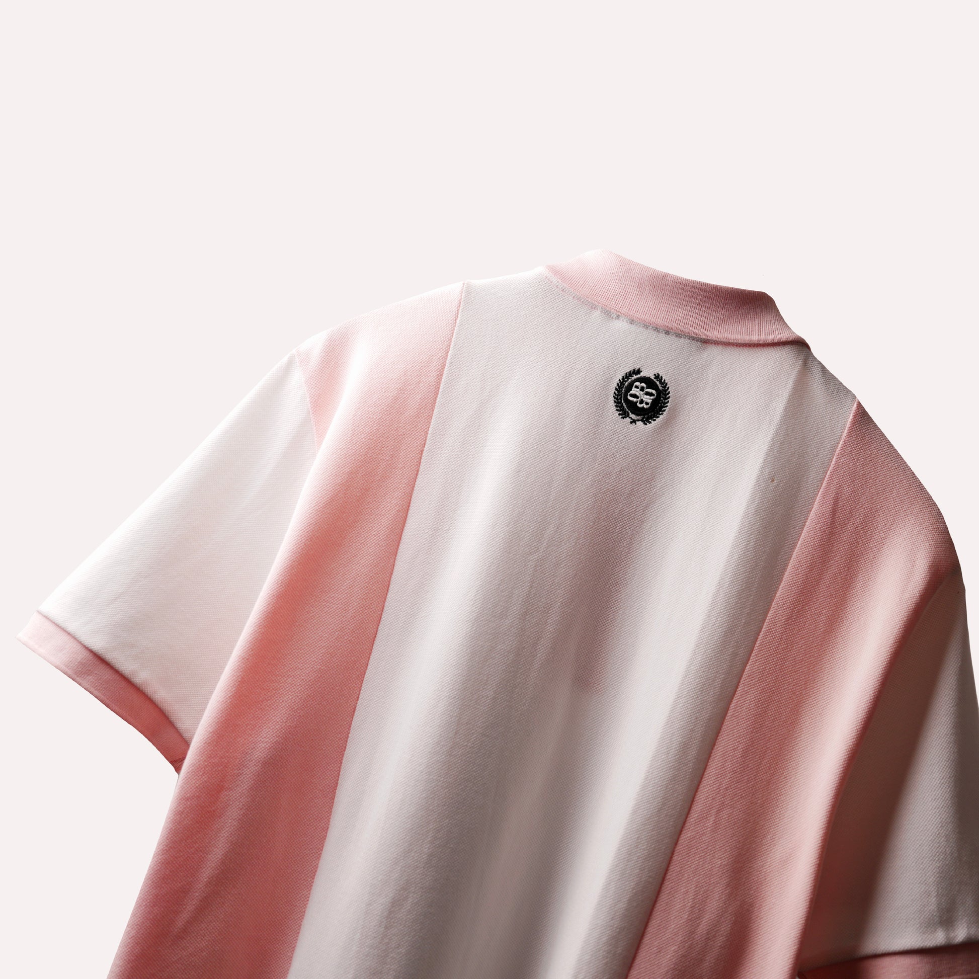 PINK WHITE POLO T-SHIRT - COTTON POLO