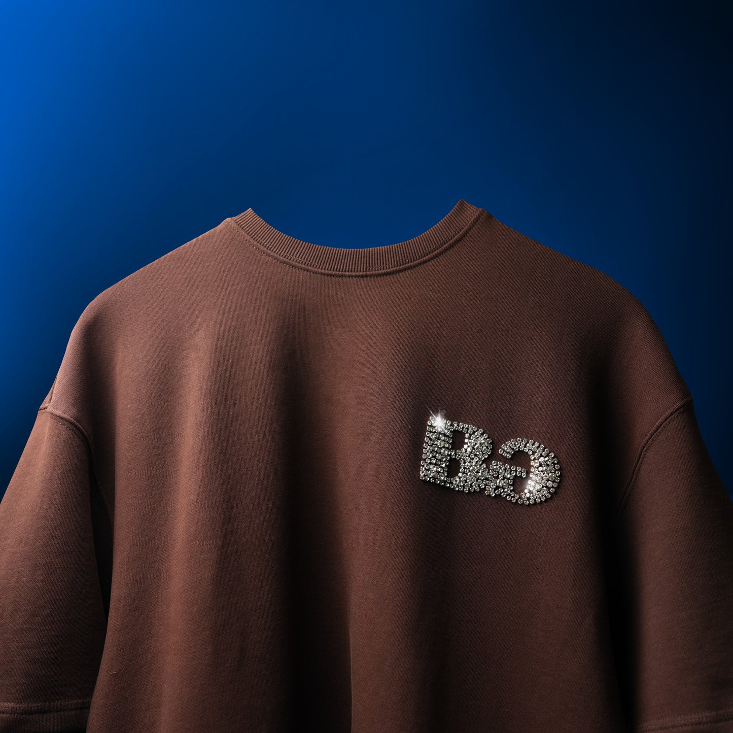 BROWN CRYSTAL T-SHIRT