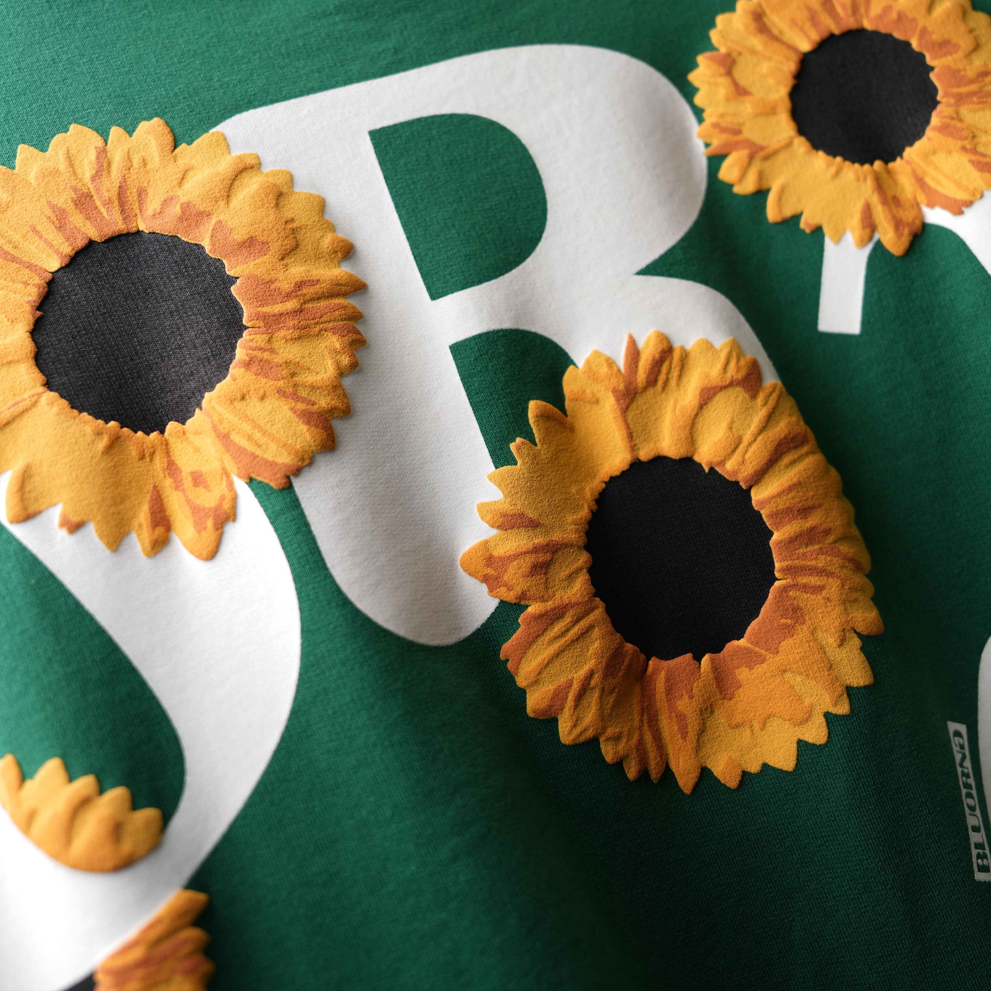 Green Sunflower Half Sleeve T-Shirt