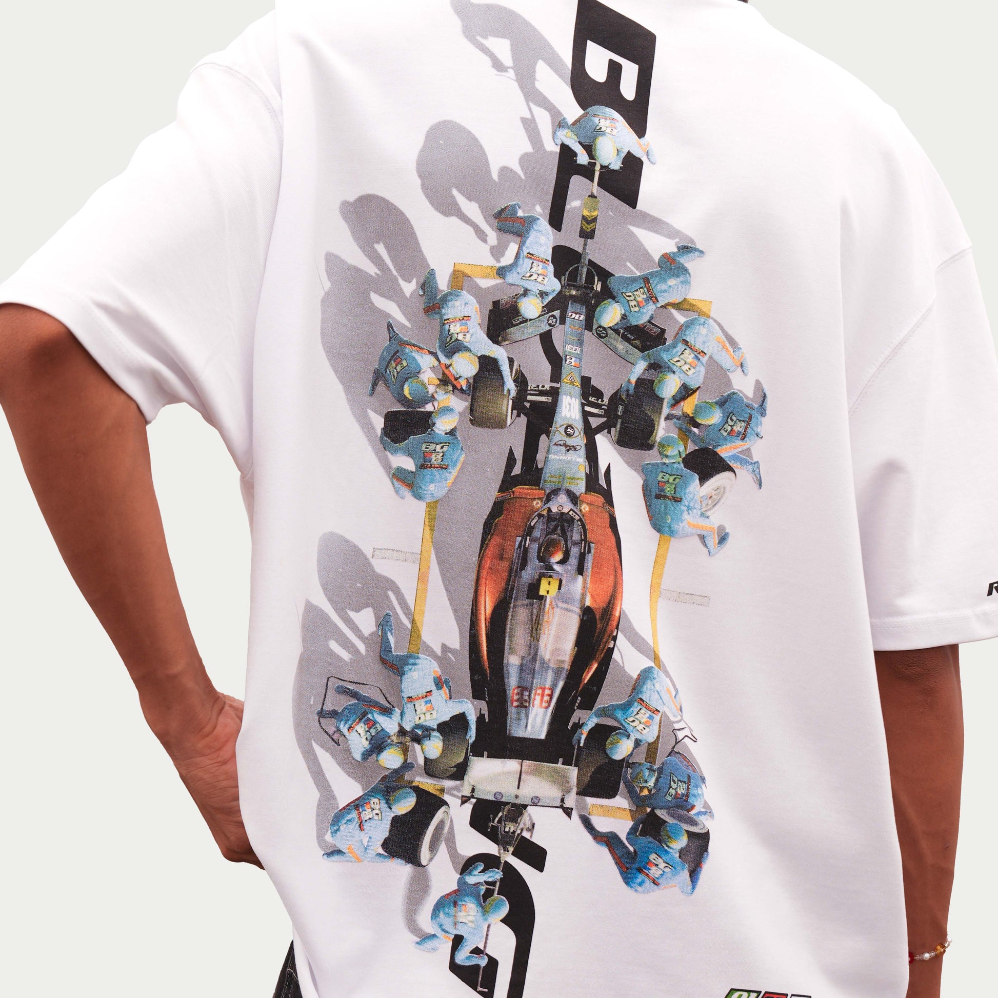 White Box Box Puff Print T-Shirt