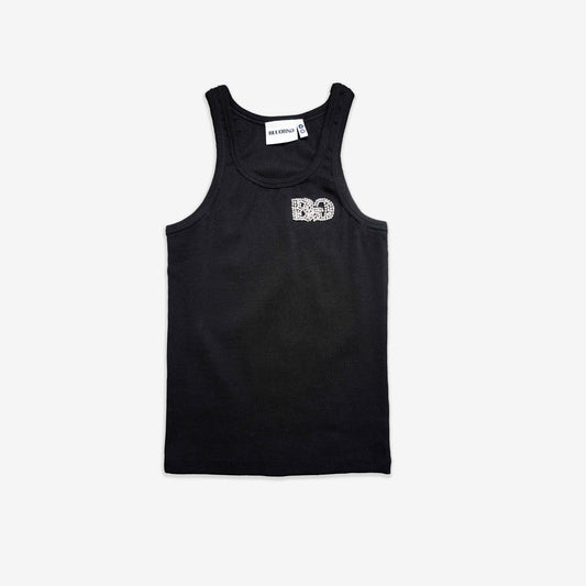 BLACK CRYSTAL TANK TOP