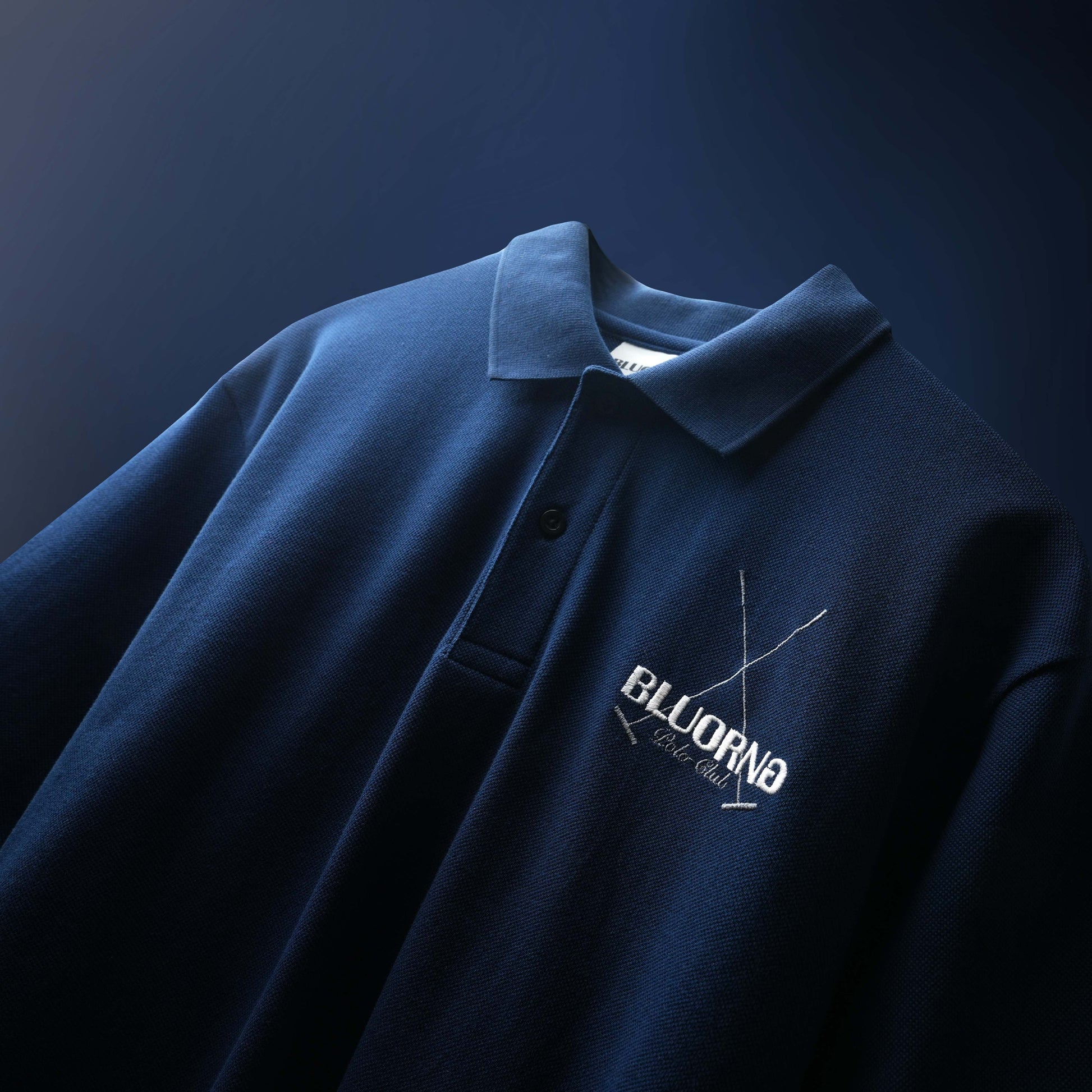 Navy Saddle League Premium Polo T-Shirt