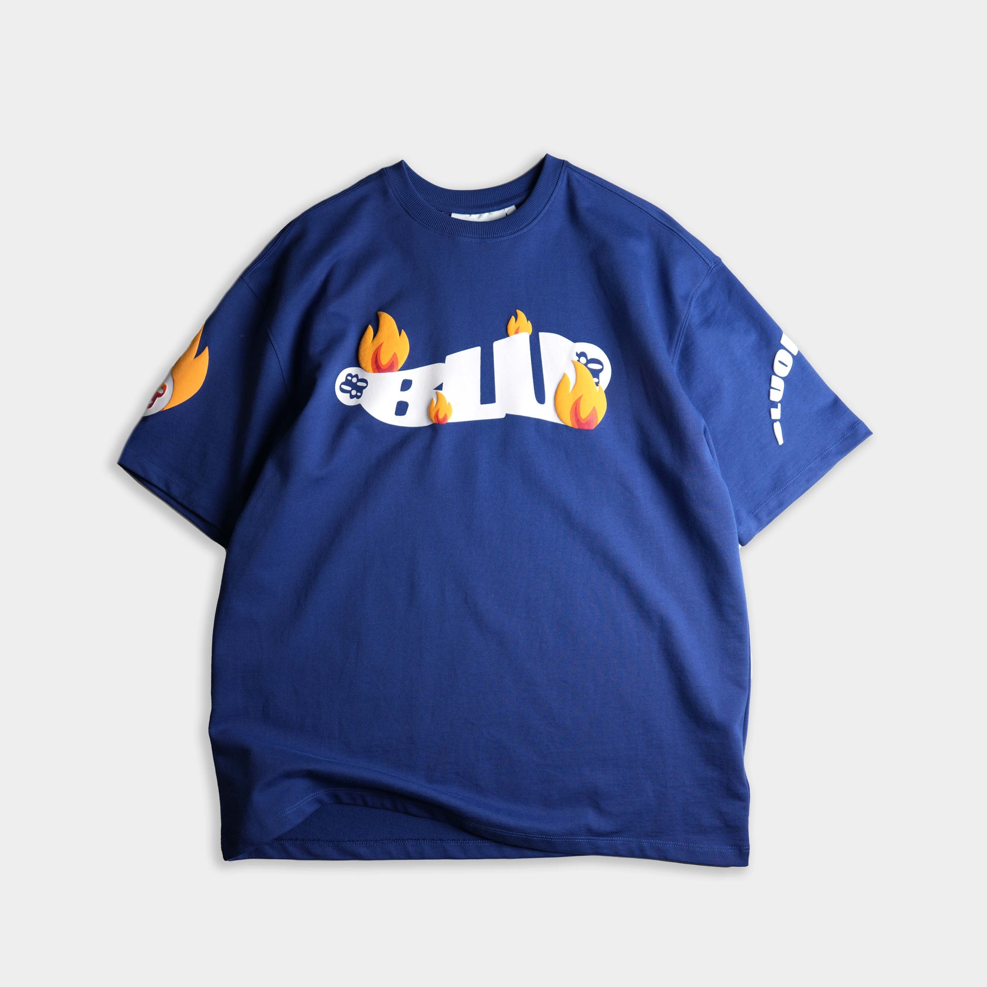 Streetwear oversized blue premium Knotty design tee