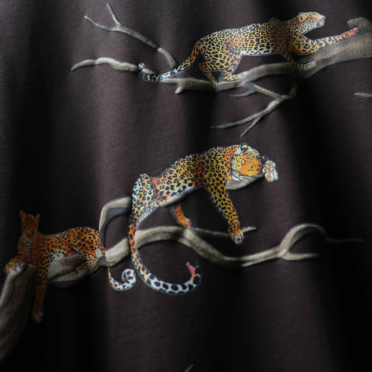 BROWN FINGERPRINT T-SHIRT