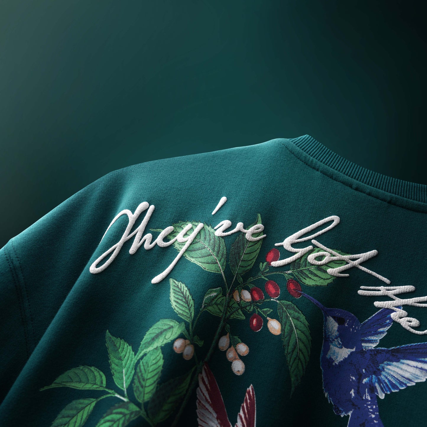 GREEN HUMMINGBIRD T-SHIRT