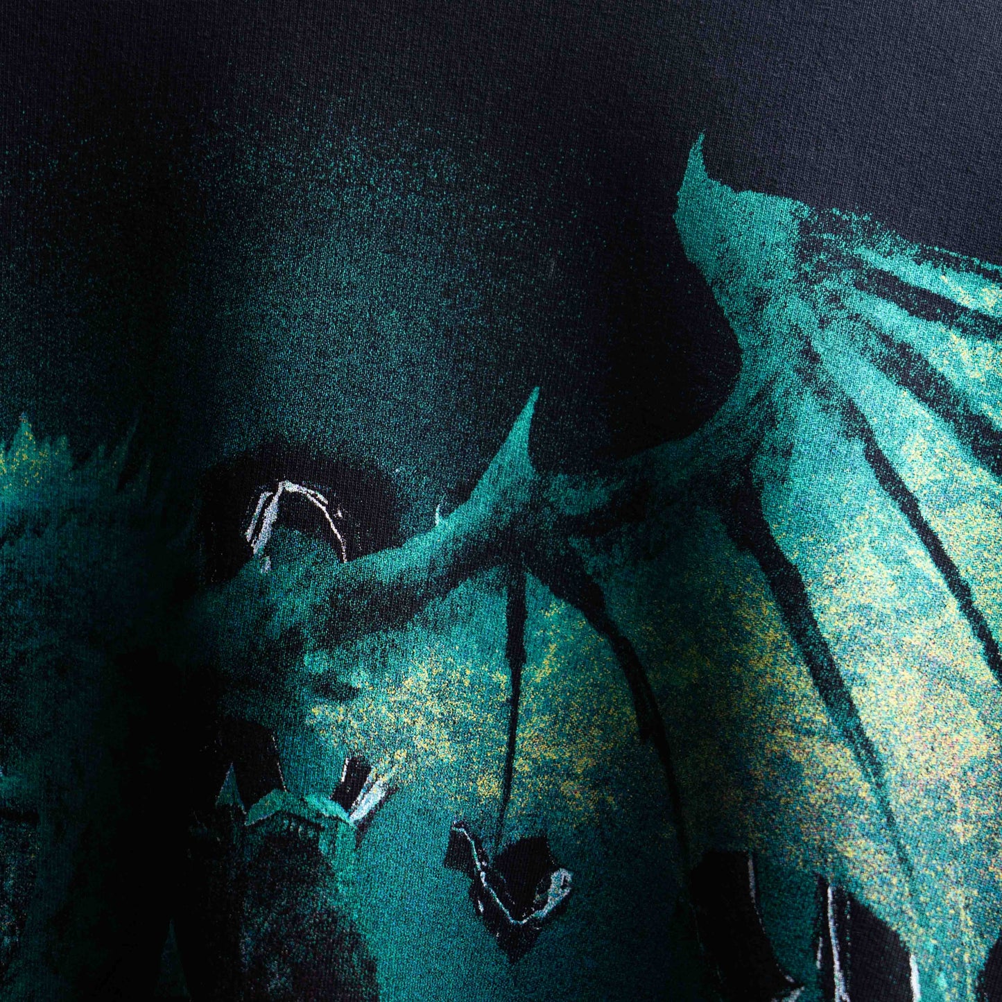 Premium oversized t-shirt Wrath Wings statement design with distressed detail