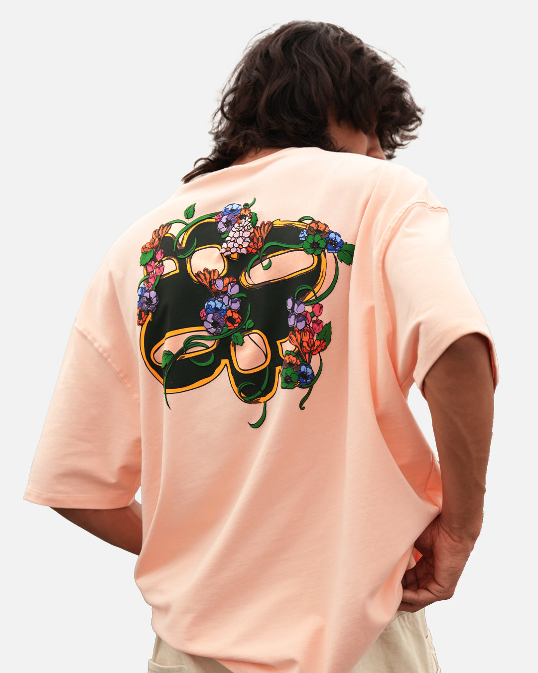 SEASHELL PINK GARLAND T-SHIRT