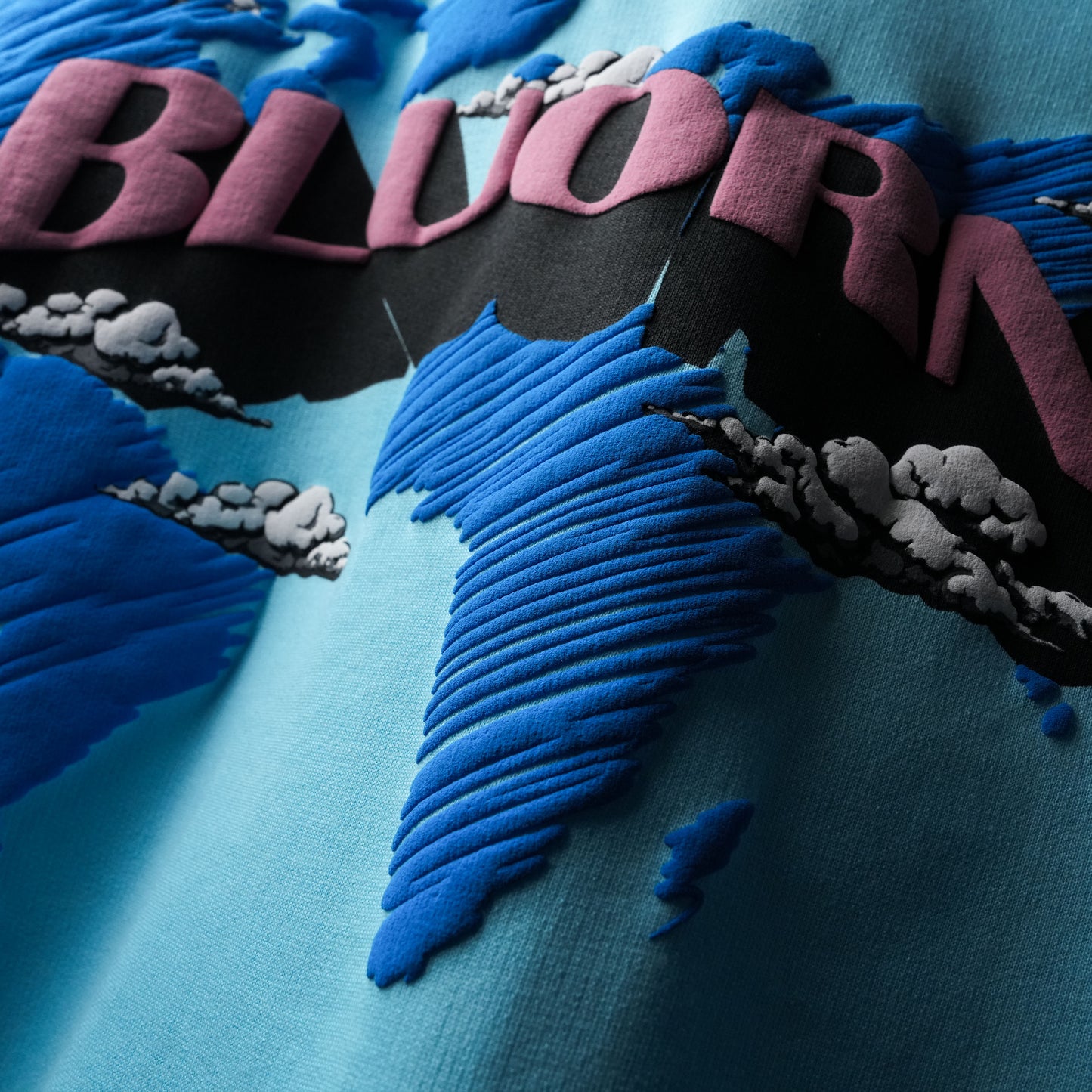 BLUE SCRIBBLE WORLDWIDE T-SHIRT
