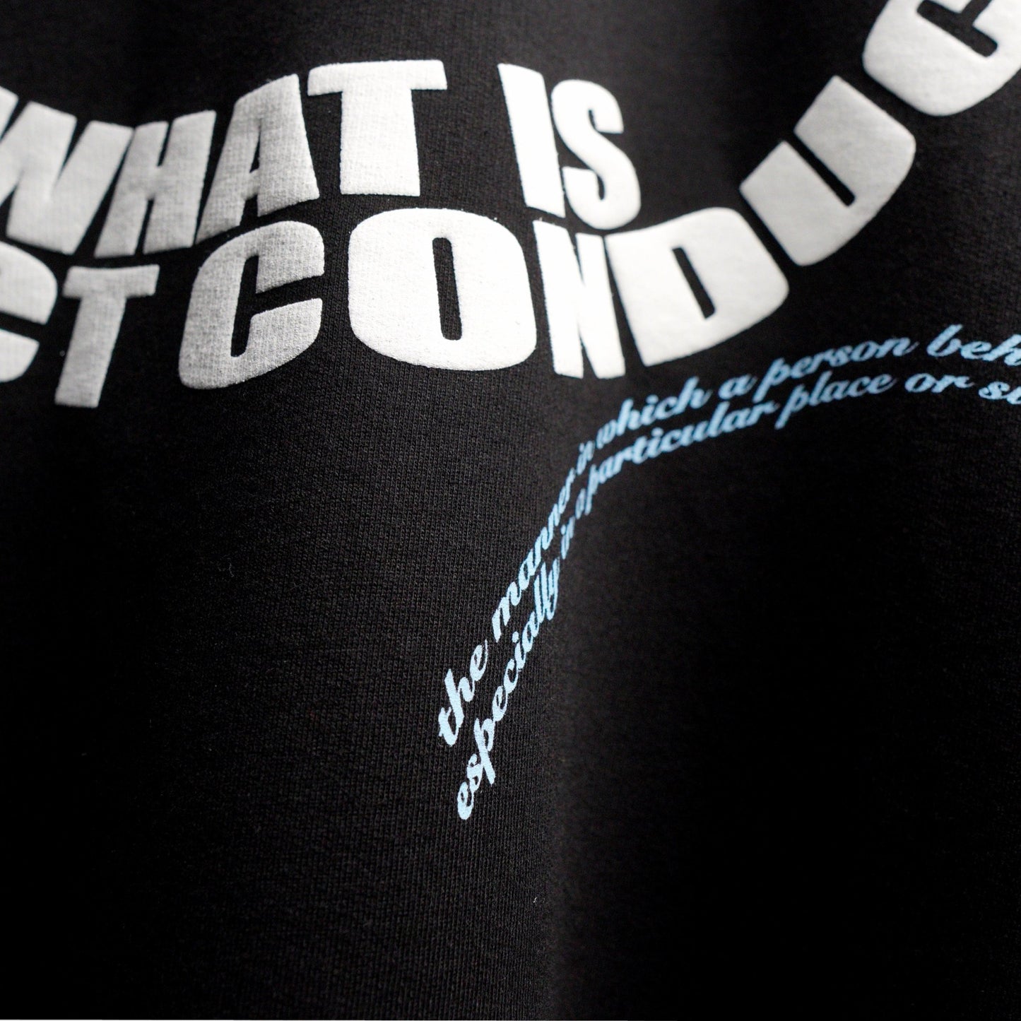 BLCK CONDUCT tee - Bluorng