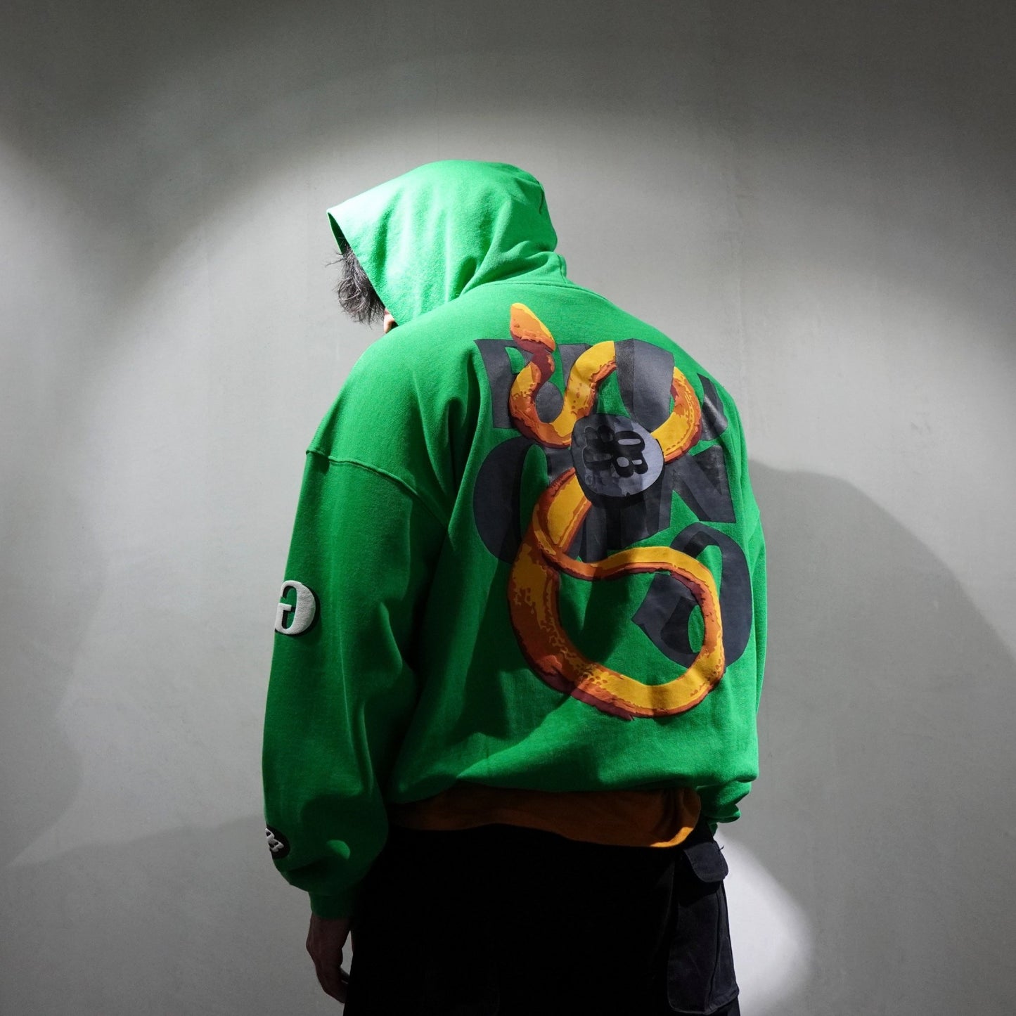 GREEN SNAKE Hoodie - Bluorng