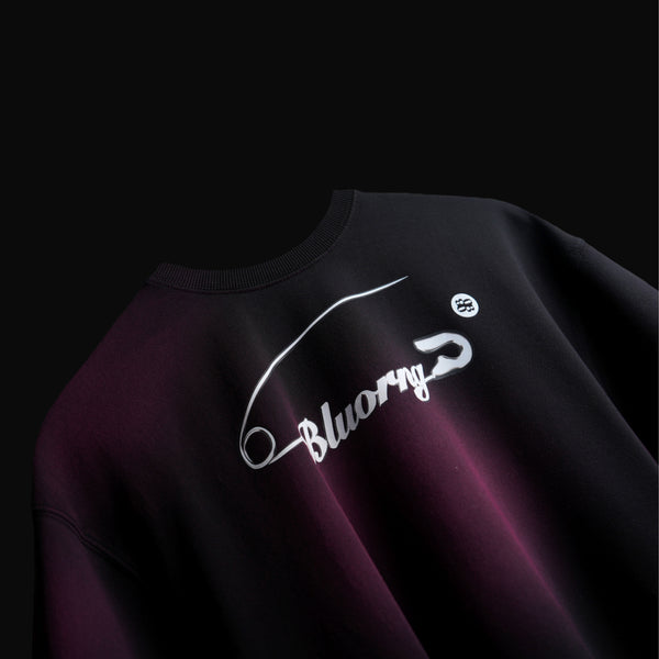 BURGUNDY INK T-SHIRT - Cotton Oversized T-Shirt