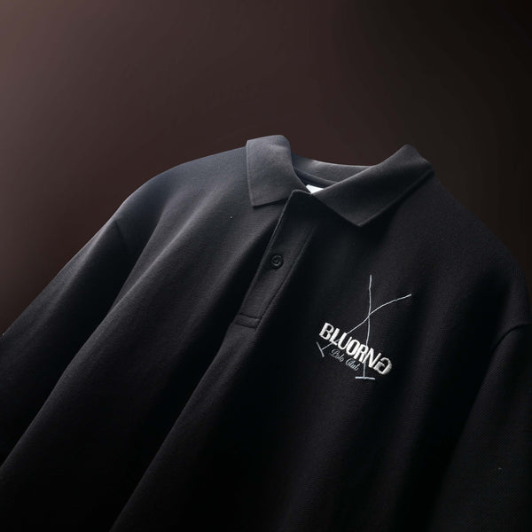 Black Saddle League streetwear Polo T-Shirt