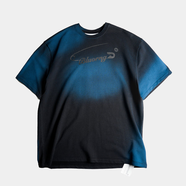 TURQUOISE INK T-SHIRT - Luxury Oversized T-Shirt