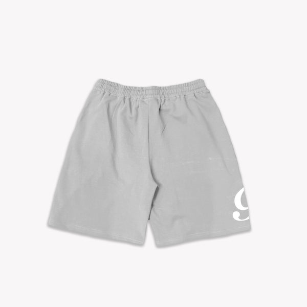 Grey Shorts With Adjustable Drawstrings