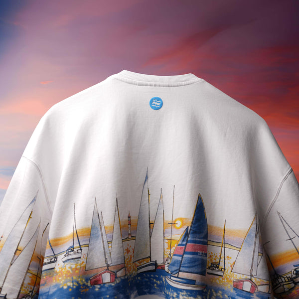 White Sail Set streetwear T-Shirt