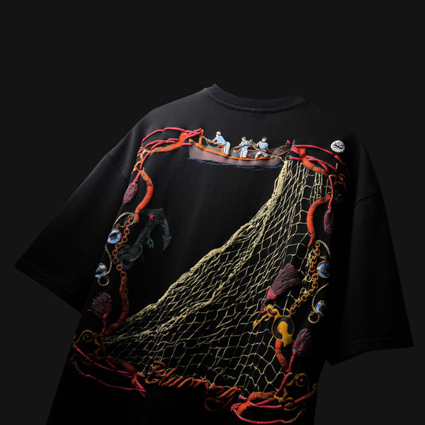 BLACK CATCH T-SHIRT  - Half Sleeve T-Shirt