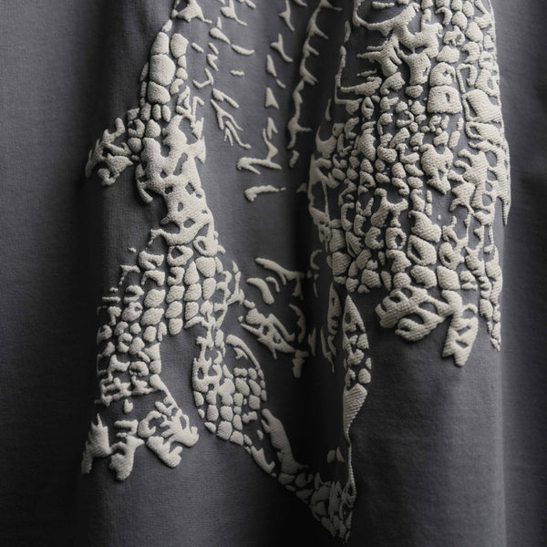 Premium oversized grey tee with bold graphic