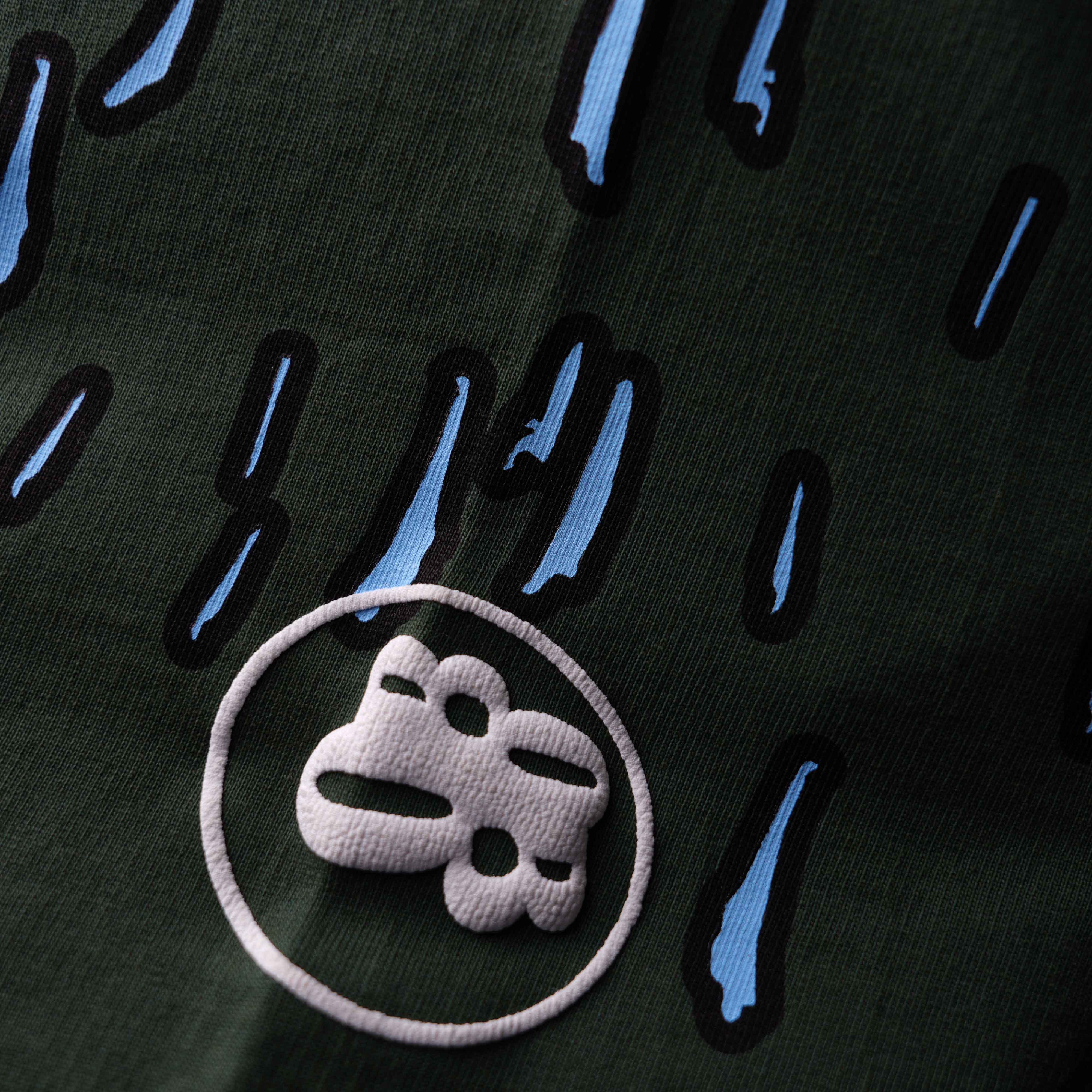 Falcon T-Shirt - Buy 100% Cotton Green Colour Raglan Sleeve Patten