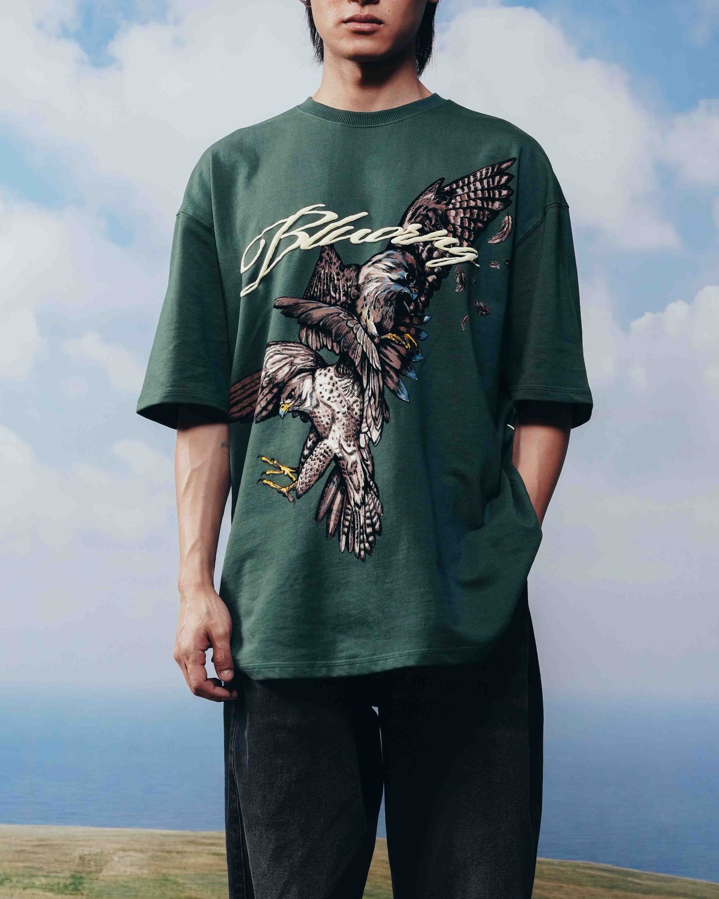 Green Alpha Descent T-Shirt - Screen Print