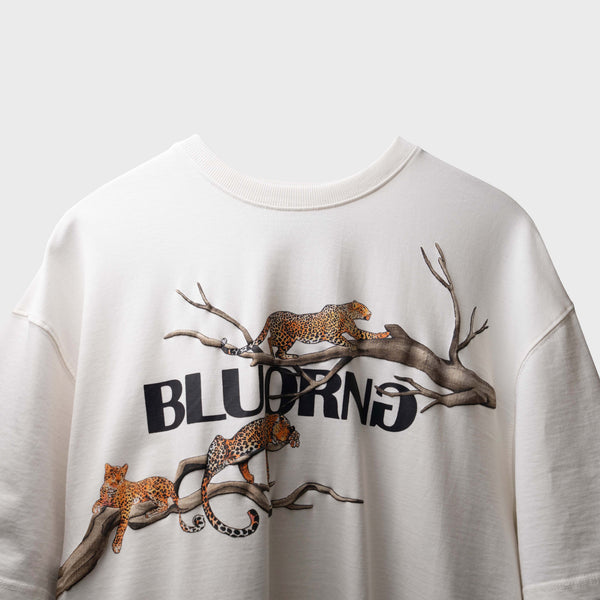 White Fingerprint Oversized T-Shirt