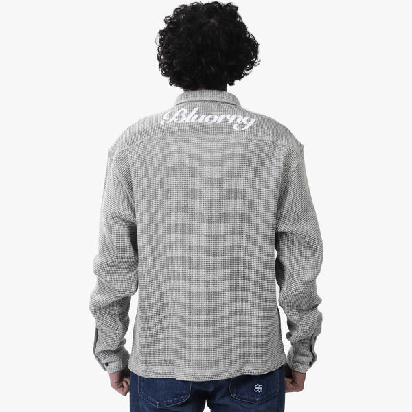 MARBLE GREY WAFFLE SHIRT
