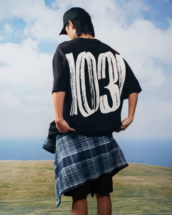 Black BG Star T-Shirt - Oversized Tee