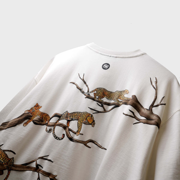 Premium White Fingerprint Oversized T-Shirt