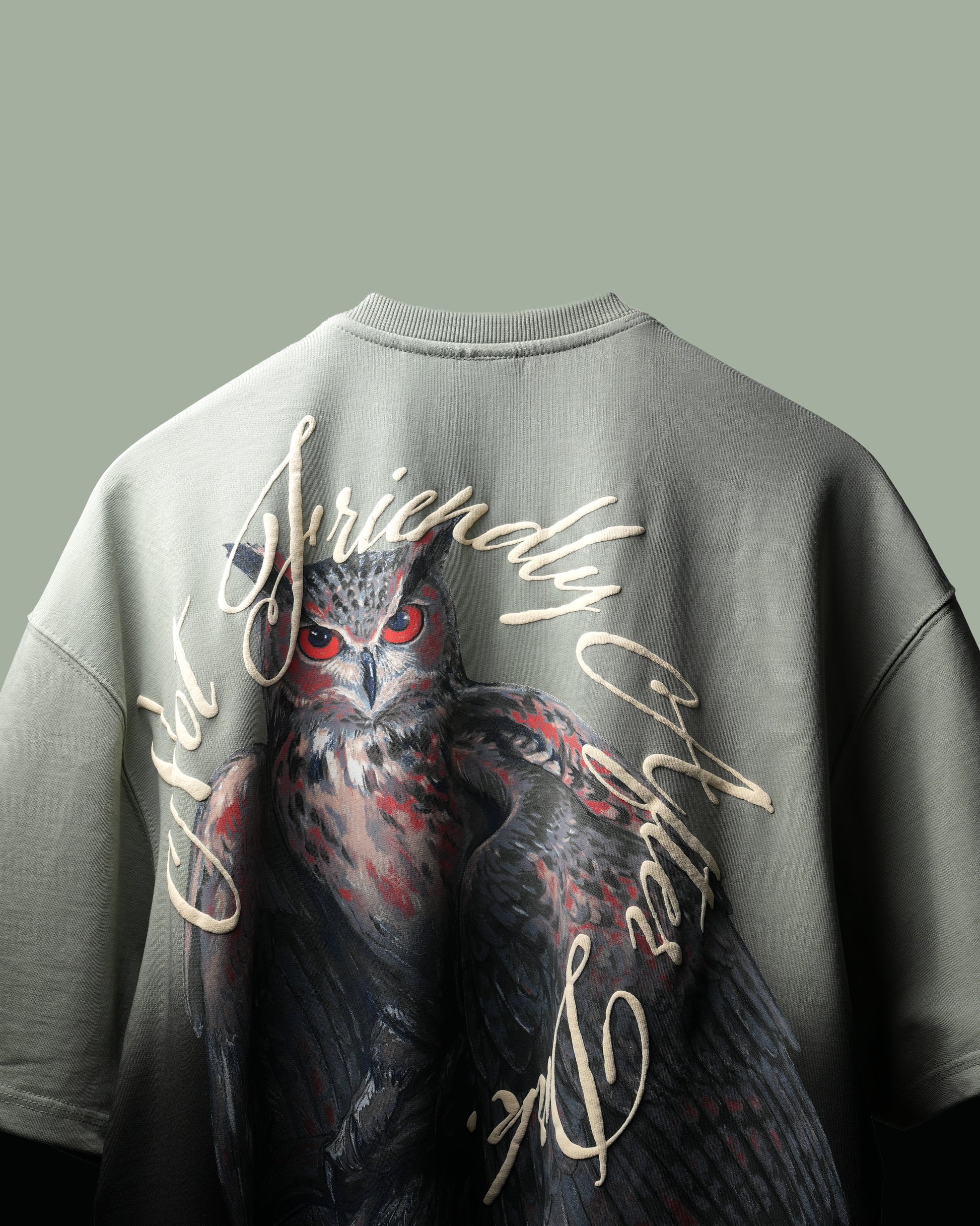 Green Phantom Owl T-Shirt