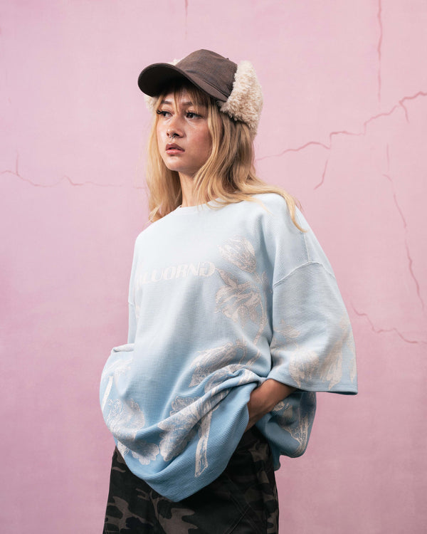 Blu Ombre Floral T-Shirt