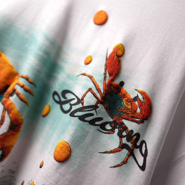 White Gold Digger Puff Print T-Shirt