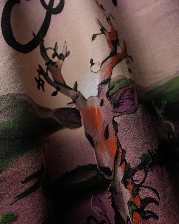 Black Stag Bloom T-Shirt