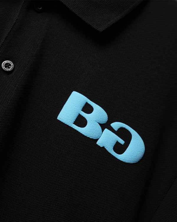 Black Basic Polo T-Shirt