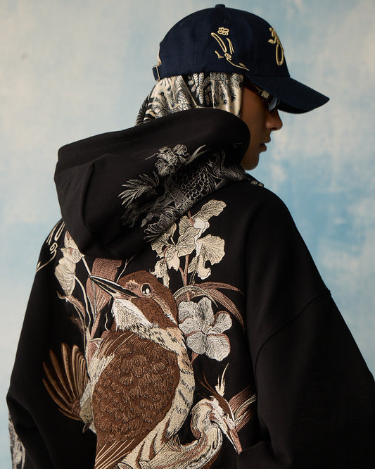 BLACK WILDLOOM HOODIE (PRE-ORDER)