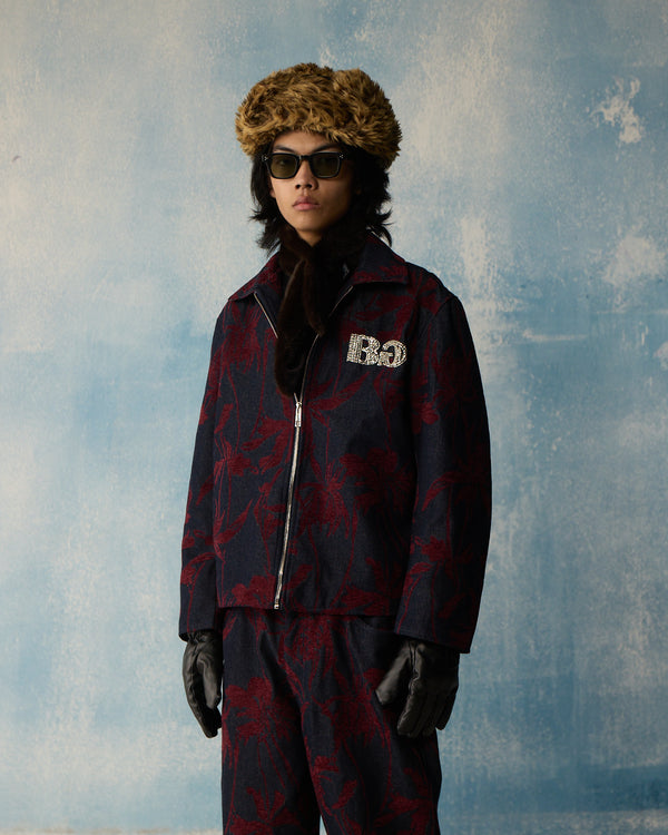 Indigo Bloom Denim Jacket