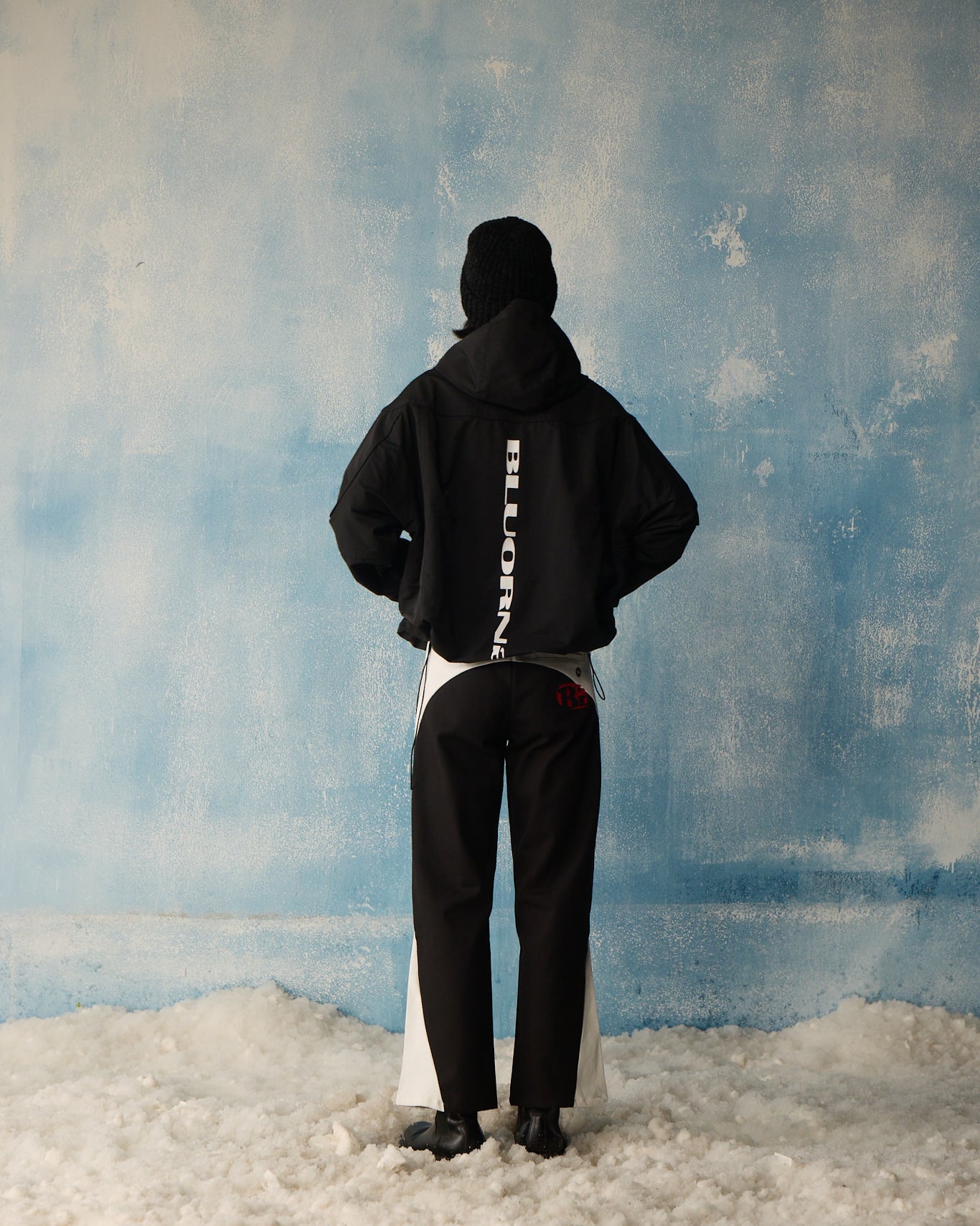 Buy Black Techwear Over-Jacket | Windcheater Style Jacket | BLUORNG