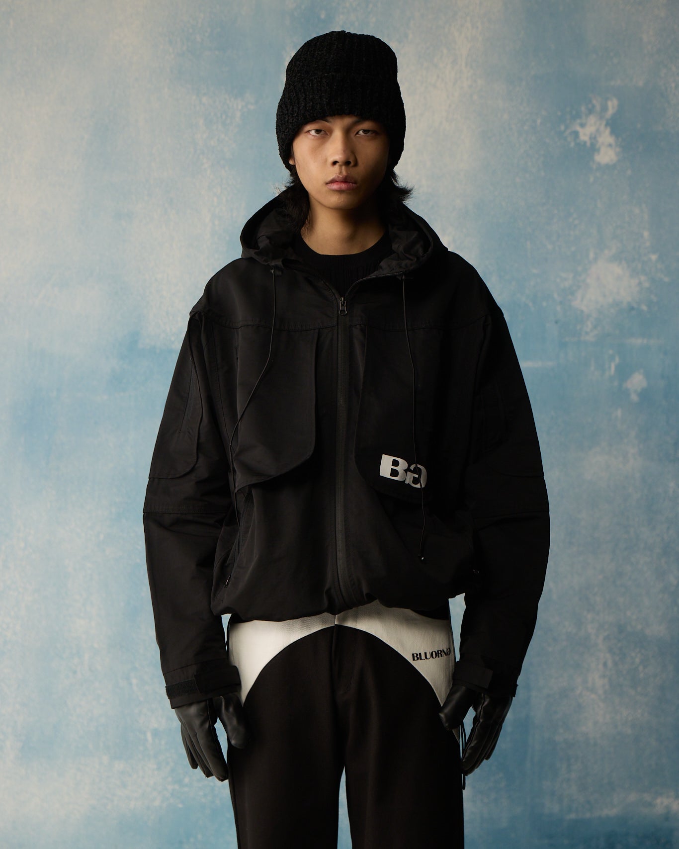 Buy Black Techwear Over-Jacket | Windcheater Style Jacket | BLUORNG